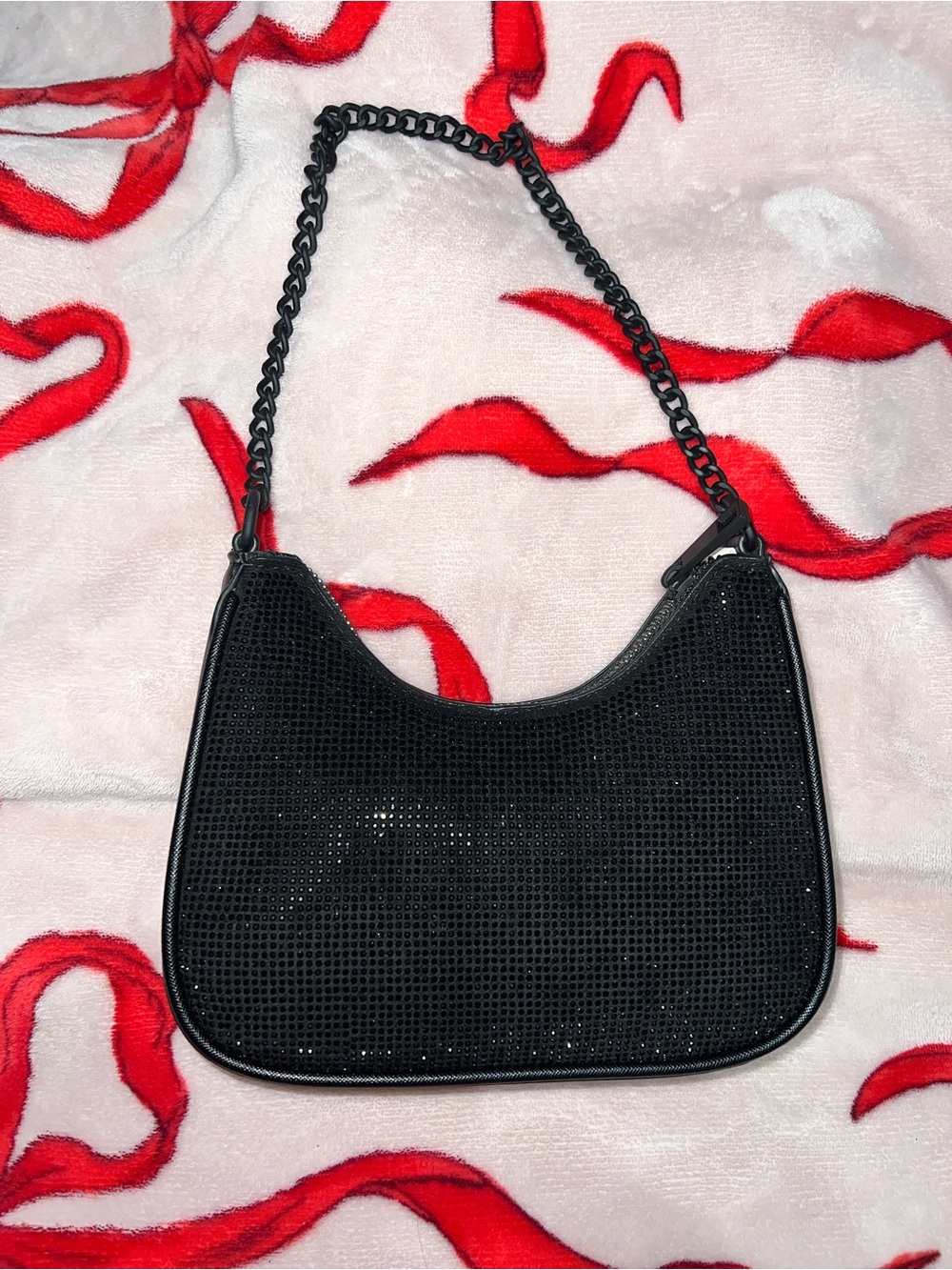 Aldo Black Rhinestone Purse - Picture 3 of 5